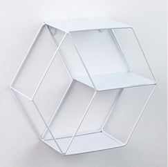 Hexagonal Wall Shelf - Wall Decor and Storage Rack